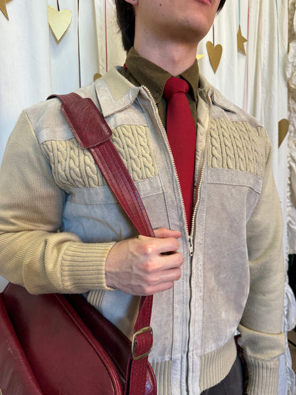 Vintage 1970's Sandstone Suede Desert Jacket