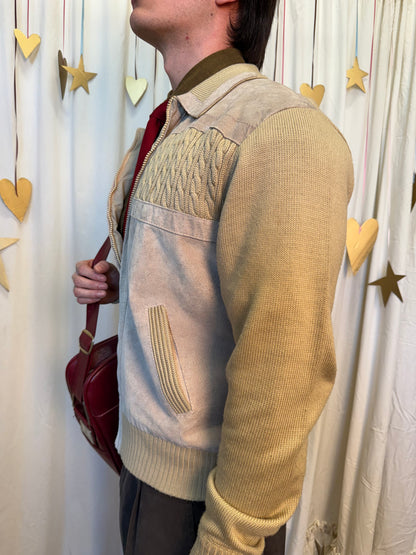Vintage 1970's Sandstone Suede Desert Jacket