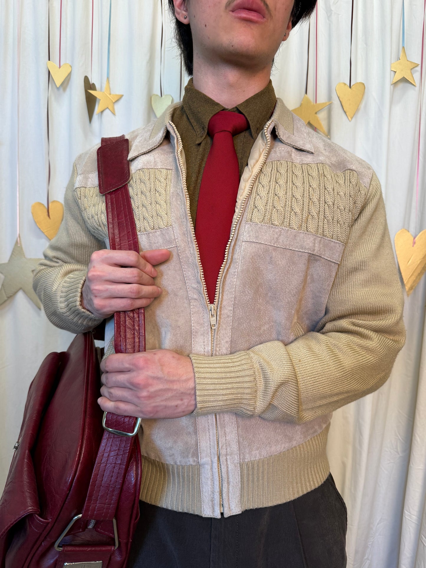 Vintage 1970's Sandstone Suede Desert Jacket