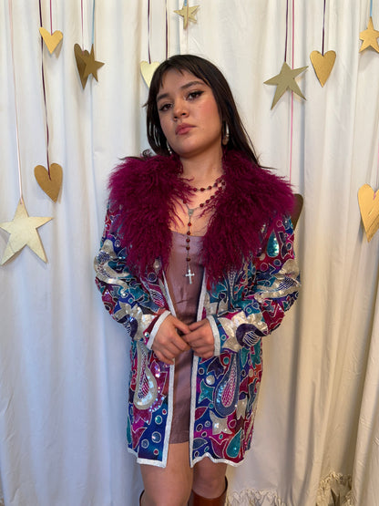 Vintage 1980's Polychromatic Lover Coat