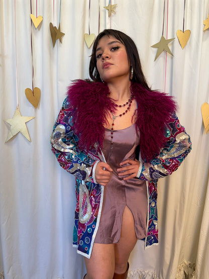 Vintage 1980's Polychromatic Lover Coat