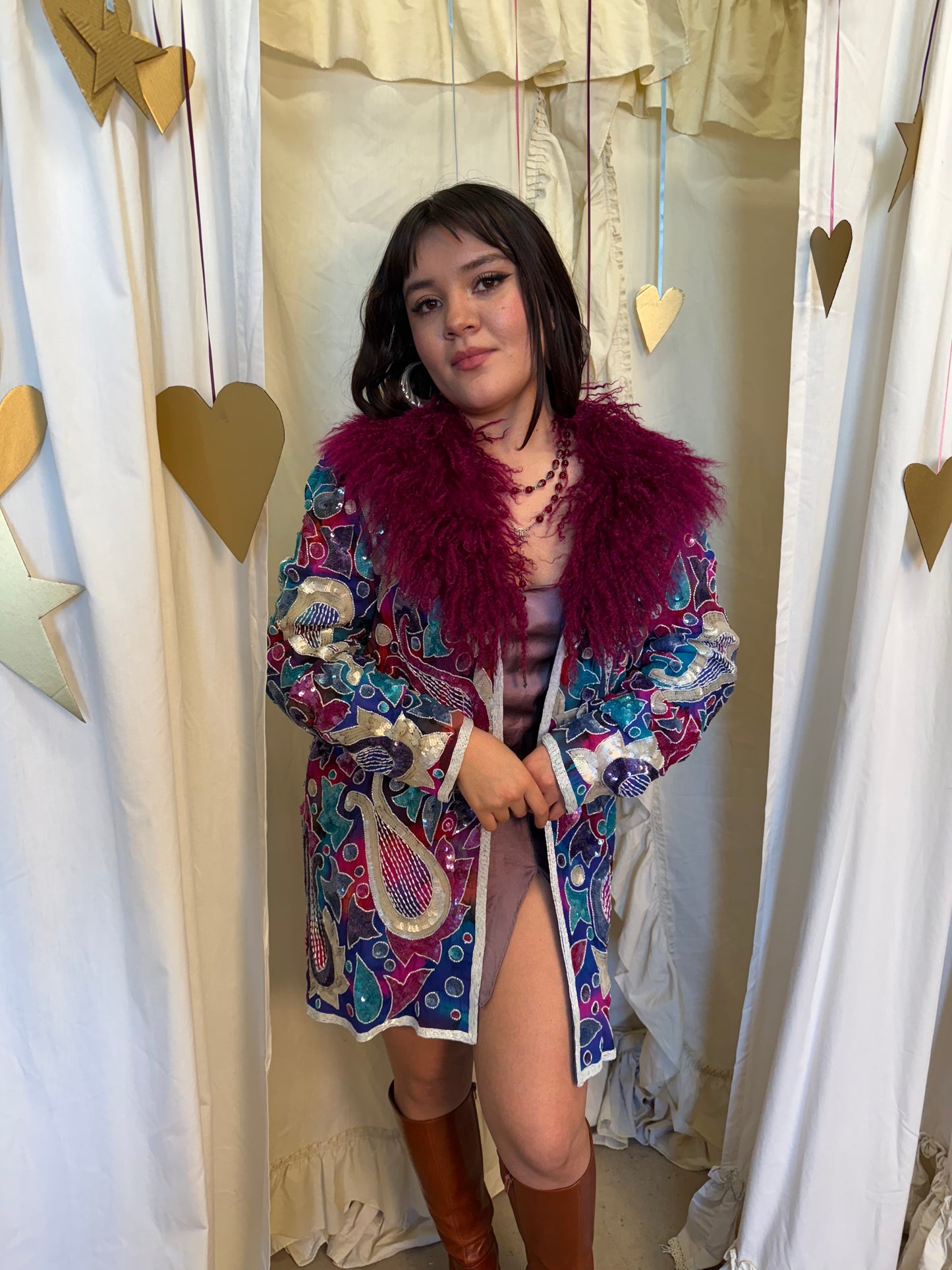 Vintage 1980's Polychromatic Lover Coat