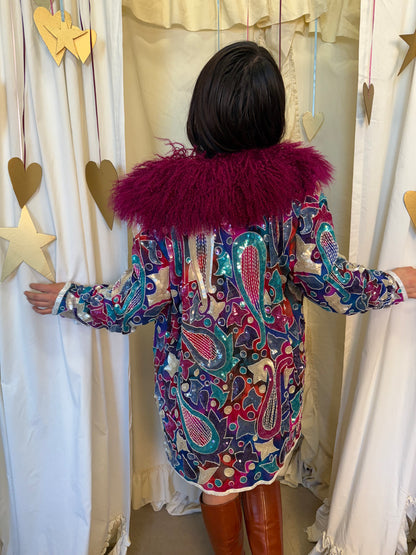 Vintage 1980's Polychromatic Lover Coat