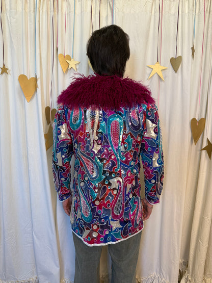 Vintage 1980's Polychromatic Lover Coat
