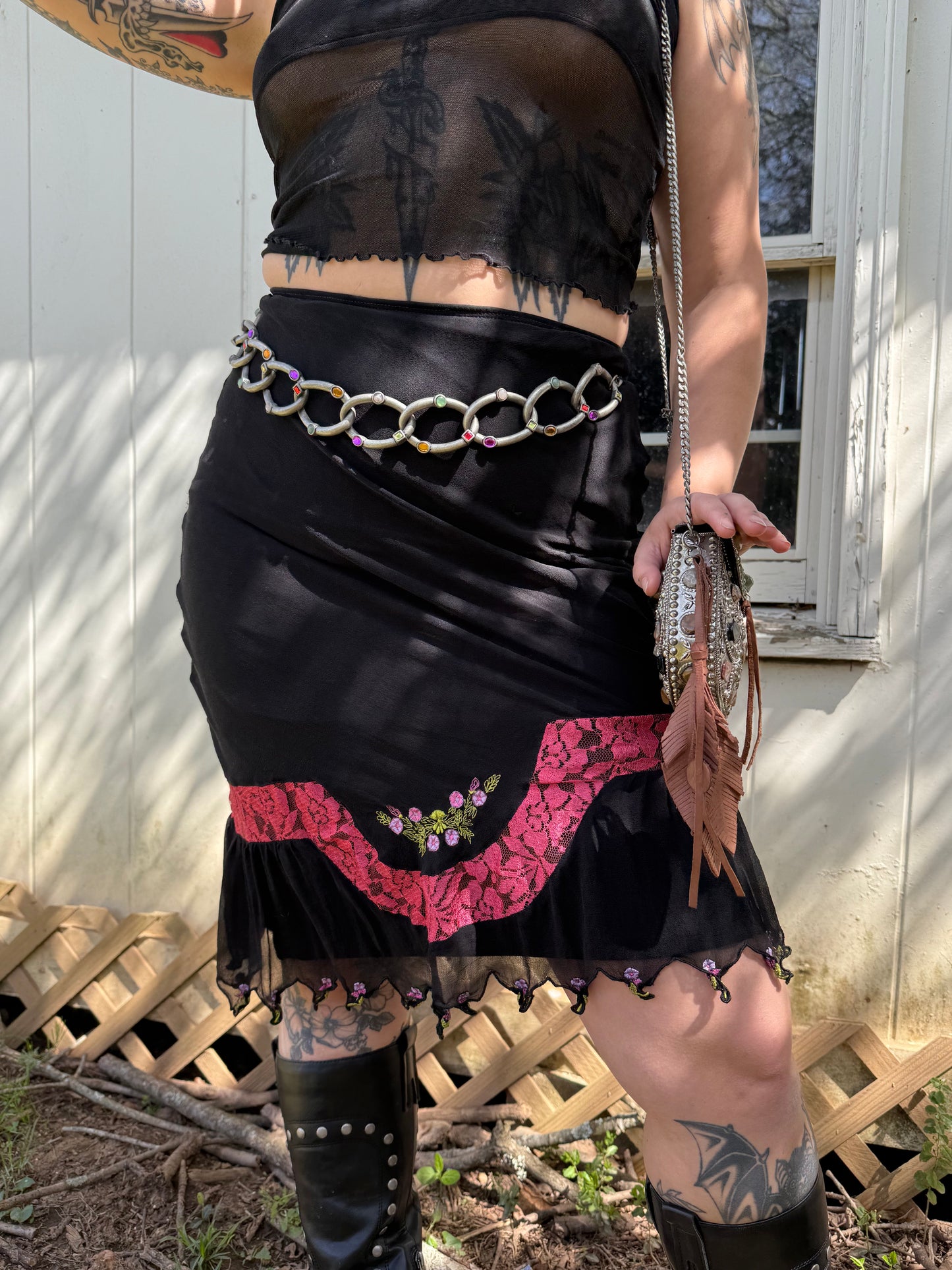Vintage 1990’s Silk Betsey Johnson Fairy Skirt