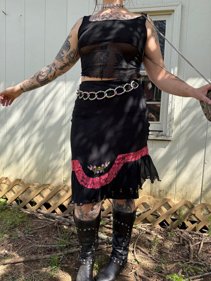 Vintage 1990’s Silk Betsey Johnson Fairy Skirt