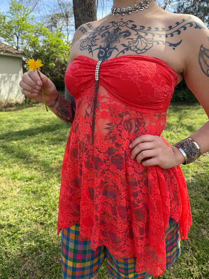 Y2K Sunset Fairy Top