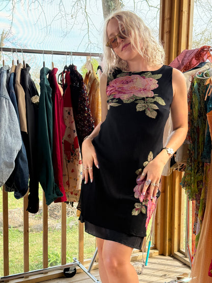 Vintage 1990's Très Chic Silk Dress
